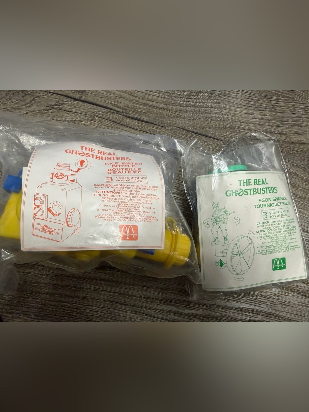 Lot of 2 The Real Ghost Busters Cartoon Vintage McDonalds Toys